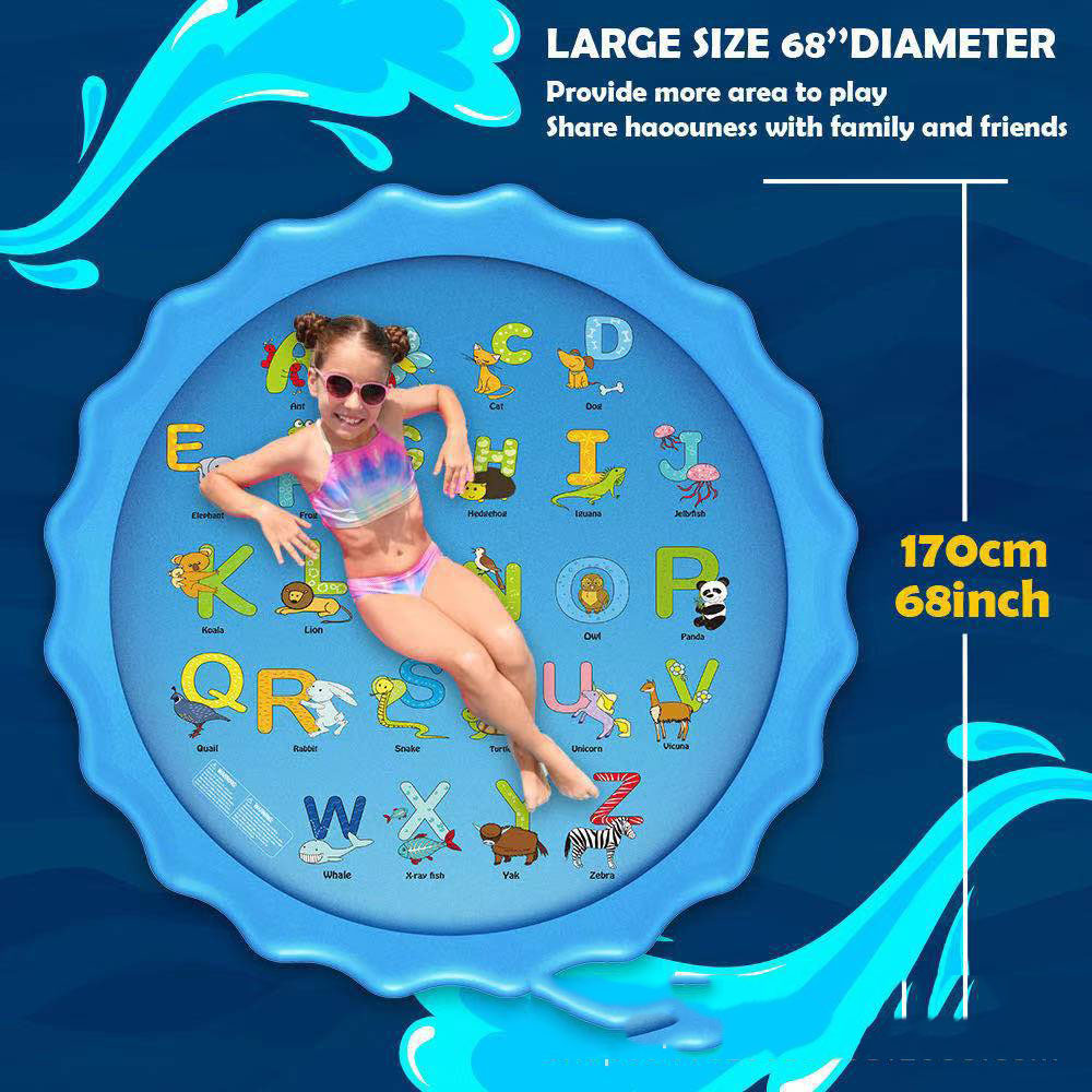 Kids Splash Zone Sprinkler Pad – Inflatable Summer Water Play Mat for Toddlers